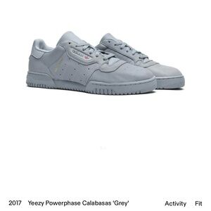 Yeezy Adidas Powerphase Calabasas grey sneakers